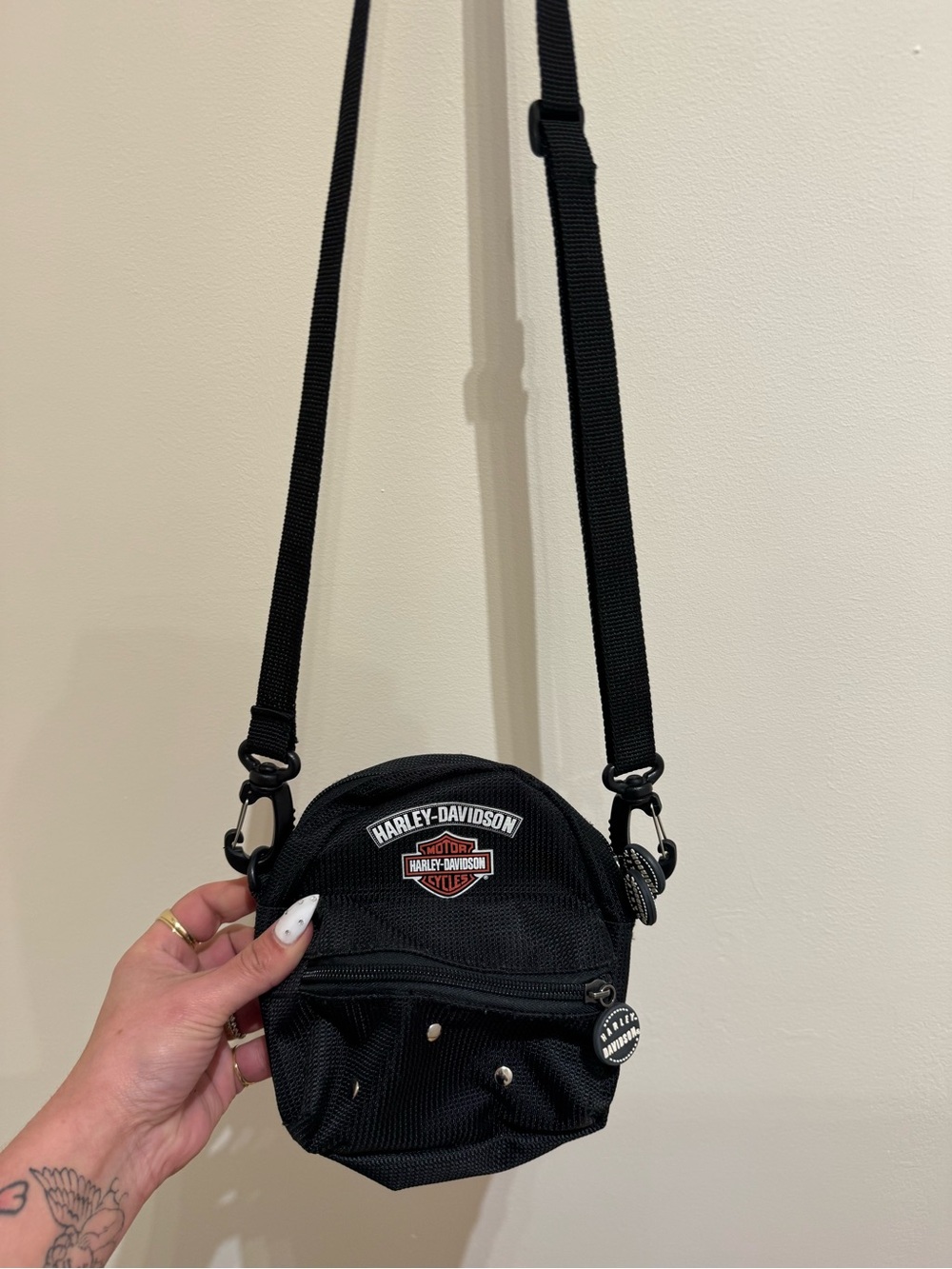 Harley-Davidson Black Mini Crossbody Belt Bag